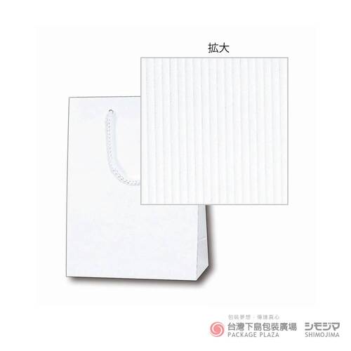 T-3 直壓紋紙袋／白色／10入  |商品介紹|紙袋|高質感紙袋|T系列