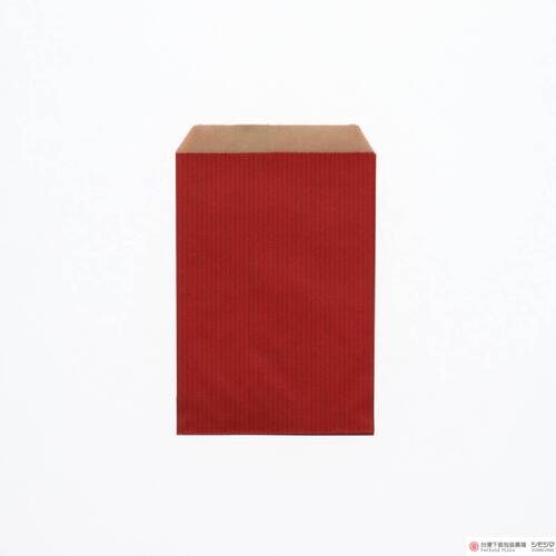 柄小袋) R-85 牛皮底紅 (直條紋) 200入  |商品介紹|紙袋|柄小袋系列|柄小袋
