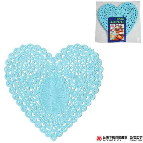 蕾絲紙墊 / NO.6 /  愛心 / 藍 / 120枚  |商品介紹|食品包裝用|紙巾&蕾絲紙墊