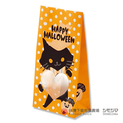 SS心型開窗角底袋/魔法黑貓/50入
