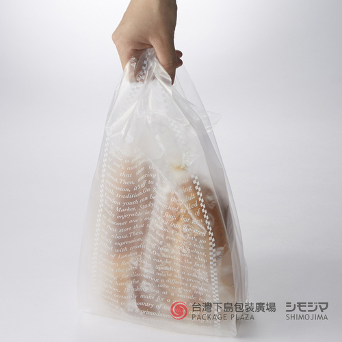 NO.20背心袋/白格紋英字/100入