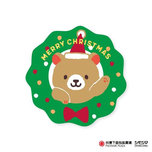 聖誕節貼紙) Merry Animals / 24枚  |限定商品|季節主打新商品|聖誕節