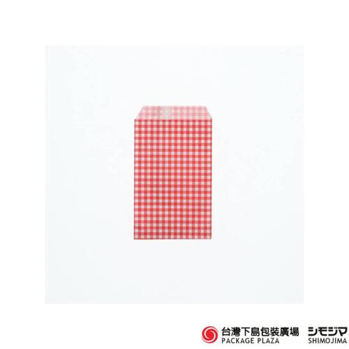 柄小袋 ) R-100 / 紅白細格  / 200枚  |商品介紹|紙袋|柄小袋系列|柄小袋