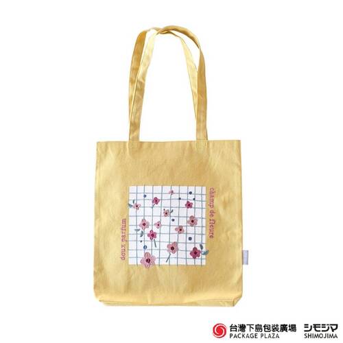 刺繡托特包(大 ) 網格花產品圖
