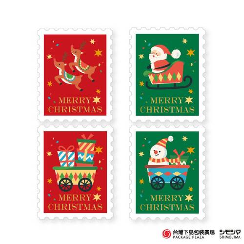 聖誕貼紙) Christmas Train / 32枚  |商品介紹|禮物包裝|貼紙|節慶用