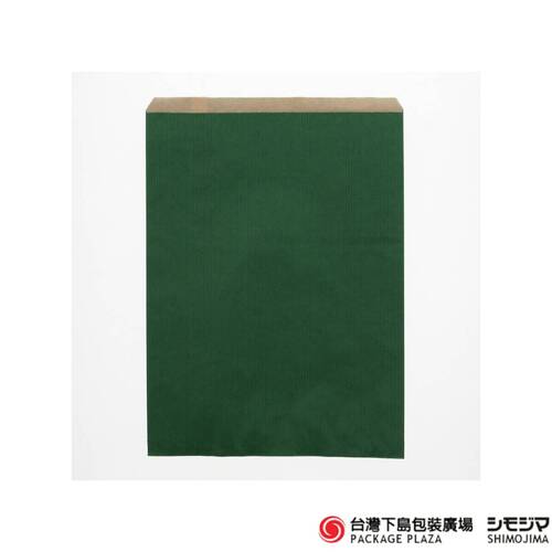 柄小袋) R-10 牛皮底綠色 (直條紋) 200入  |商品介紹|紙袋|柄小袋系列|柄小袋