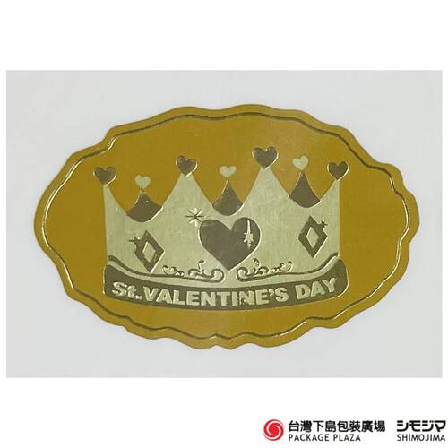 情人節貼紙／St.VALENTINES DAY皇冠／32片  |商品介紹|禮物包裝|貼紙|節慶用