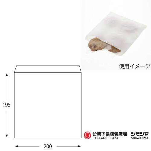 純白紙袋 No.2 / 500枚入產品圖