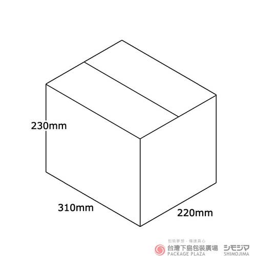 瓦楞紙箱 / 卡其 / A4-230 / 20枚產品圖