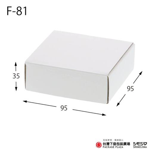 白色瓦楞紙盒／F-81／10入產品圖