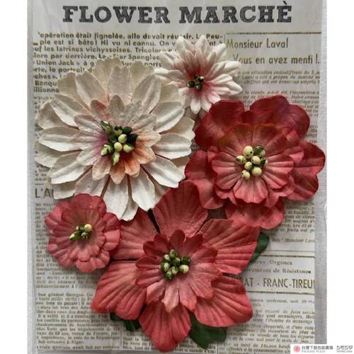 立體花形裝飾/Paper Flower Parts Fantasia Peach  |商品介紹|特價商品 立體花形裝飾/Paper Flower Parts Fantasia Peach  |商品介紹|特價商品