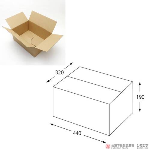 一體成型瓦楞紙箱／A3-190／20入產品圖