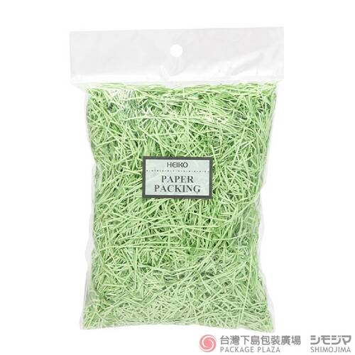 包裝紙絲／40g／若葉色  |商品介紹|捆包用品|紙絲