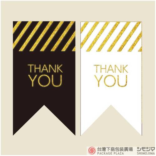 禮品貼紙 Thank you 黑白 / 32片  |商品介紹|禮物包裝|貼紙|祝福系列