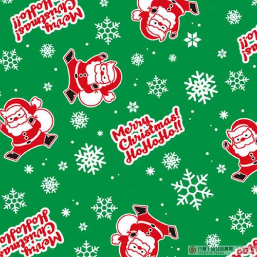 X/ 包裝紙 半才 Hopping Santa 綠 50枚  |限定商品|季節主打新商品|聖誕節 X/ 包裝紙 半才 Hopping Santa 綠 50枚  |限定商品|季節主打新商品|聖誕節