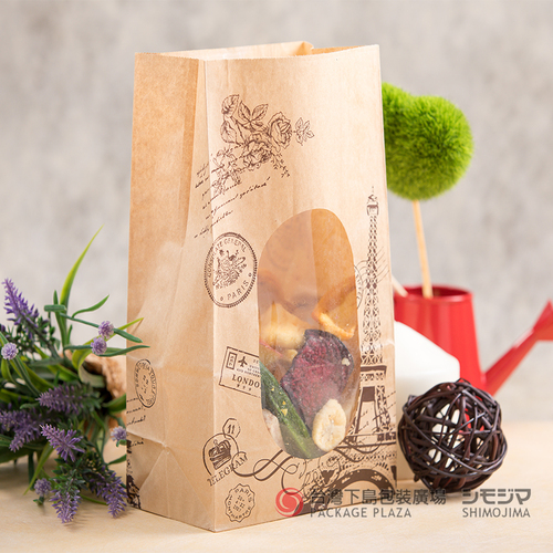 NO.4開窗角底袋/巴黎旅行/50入  |商品介紹|食品包裝用|No.4系列 NO.4開窗角底袋/巴黎旅行/50入  |商品介紹|食品包裝用|No.4系列