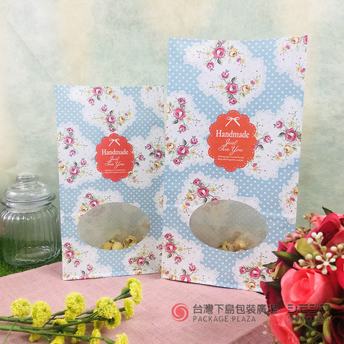 NO.6開窗角底袋/蕾絲玫/50入  |商品介紹|食品包裝用|No.6系列 NO.6開窗角底袋/蕾絲玫/50入  |商品介紹|食品包裝用|No.6系列