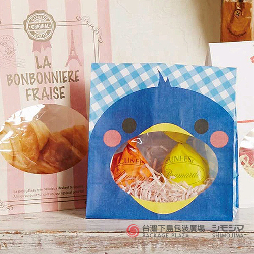 S1F開窗角底袋／企鵝／50入  |商品介紹|食品包裝用|開窗角底袋