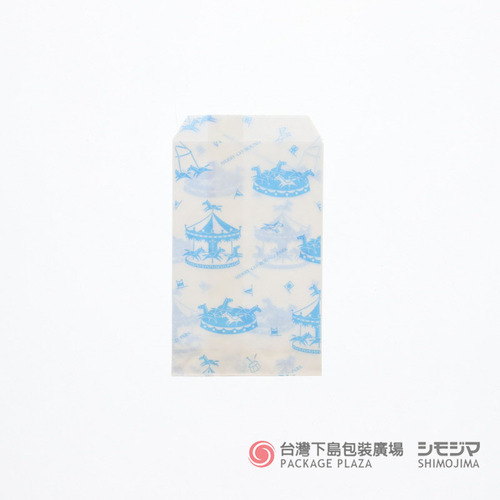 R-100 柄小袋/旋轉木馬/藍色/200入  |商品介紹|紙袋|柄小袋系列|柄小袋 R-100 柄小袋/旋轉木馬/藍色/200入  |商品介紹|紙袋|柄小袋系列|柄小袋