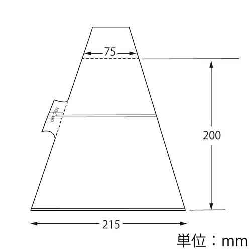 橫開式三明治袋/OPP/75/透明/100枚產品圖