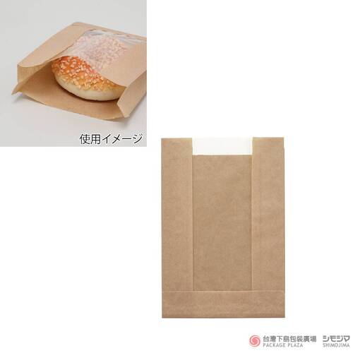食品耐油開窗袋 / 小  / 100枚  |商品介紹|食品包裝用|牛皮系列食品盒|紙袋類