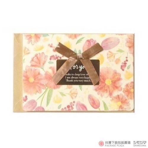 卡片/ 花卉 / 粉橘  |商品介紹|禮物包裝|卡片類