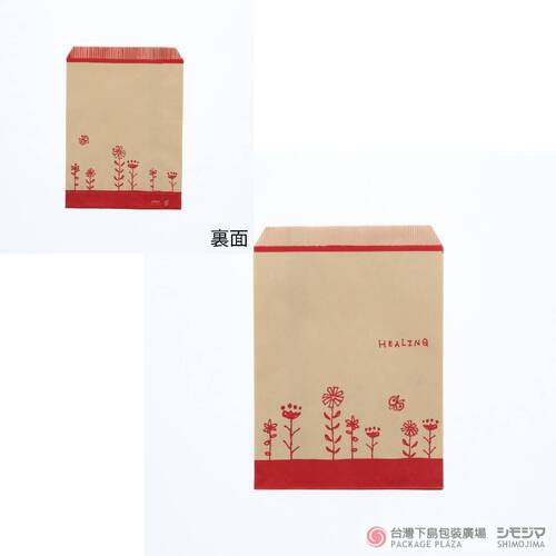 紙袋 R-70 Herb Flower 紅 / 200入  |商品介紹|紙袋|柄小袋系列|柄小袋