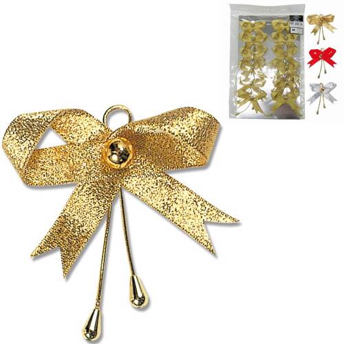 束口用蝴蝶結 / 12入 / 金色  |商品介紹|禮物包裝|緞帶|特殊緞帶