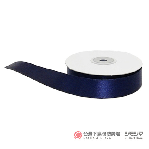 5/8 亮面緞帶／1.6cmX25碼／深藍色  |商品介紹|禮物包裝|緞帶|素面緞帶