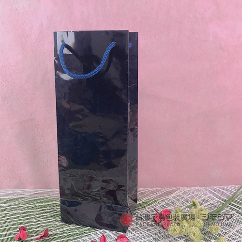 亮面酒袋 L /深藍色/10入  |商品介紹|紙袋|酒袋|單瓶裝 亮面酒袋 L /深藍色/10入  |商品介紹|紙袋|酒袋|單瓶裝