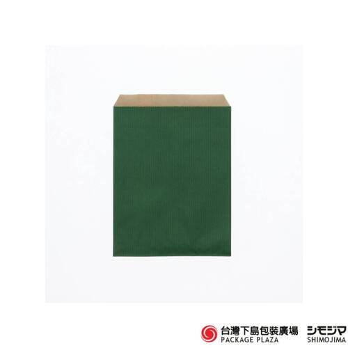 柄小袋) R-70 牛皮底綠色 (直條紋) 200入  |商品介紹|紙袋|柄小袋系列|柄小袋