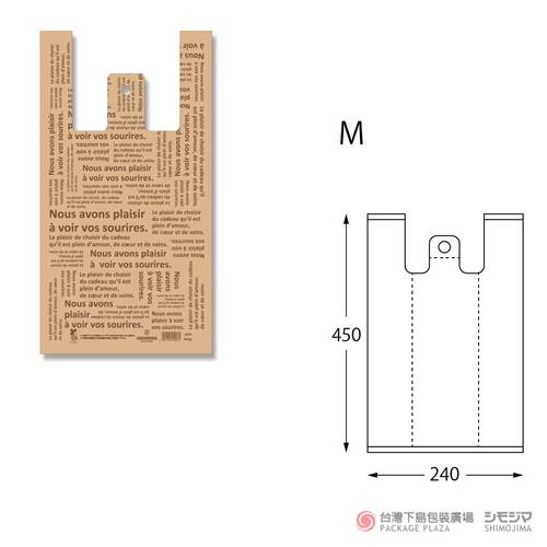 背心袋／法文／M  / 100入【環保材質25％】產品圖