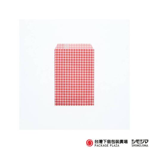 柄小袋 ) R85 / 紅白細格  / 200枚  |商品介紹|紙袋|柄小袋系列|柄小袋