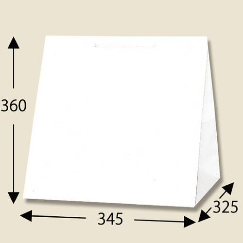 紙袋) L-3 / 寬底白色 / 10入產品圖